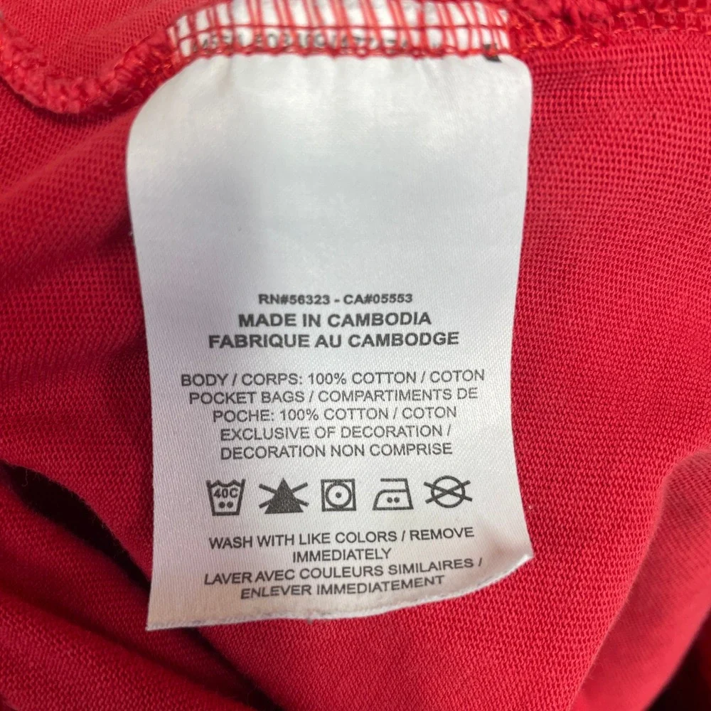 Nike Shorts Mens S Sportswear Jersey Red Cotton Drawstring Pockets